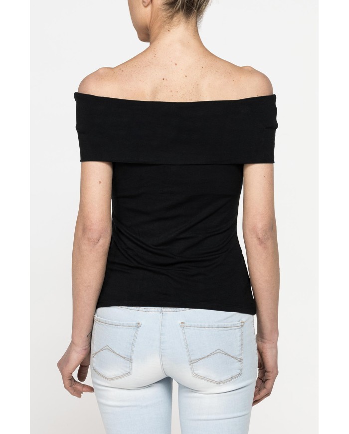 TOP BARDOT IN VISCOSA ELASTICIZZATA