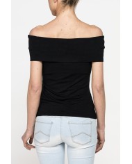 TOP BARDOT IN VISCOSA ELASTICIZZATA