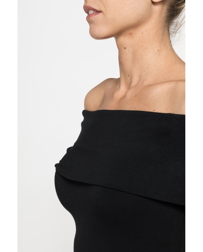 TOP BARDOT IN VISCOSA ELASTICIZZATA