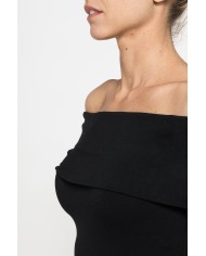 TOP BARDOT IN VISCOSA ELASTICIZZATA