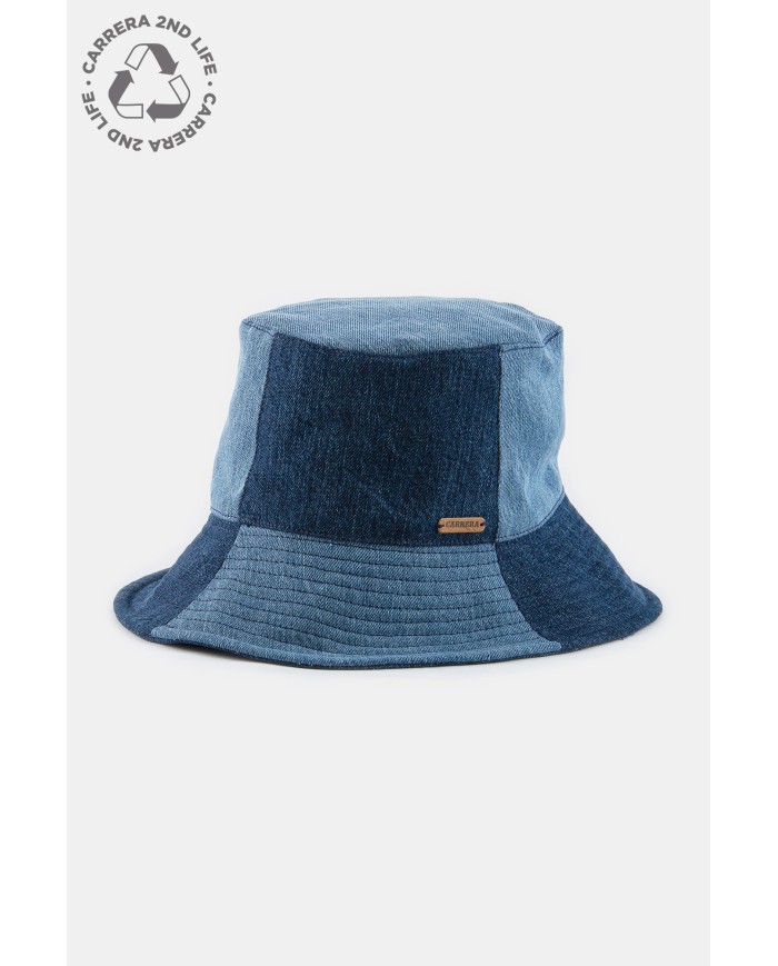 CAPPELLO DA PESCATORE IN JEANS PATCHWORK