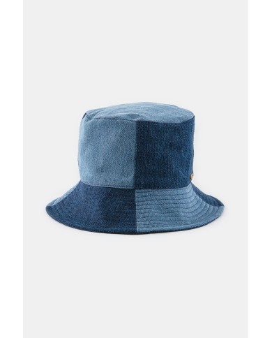 CAPPELLO DA PESCATORE IN JEANS PATCHWORK