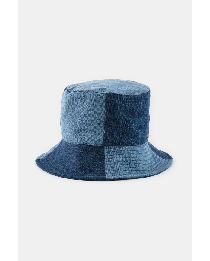 CAPPELLO DA PESCATORE IN JEANS PATCHWORK