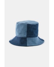 CAPPELLO DA PESCATORE IN JEANS PATCHWORK