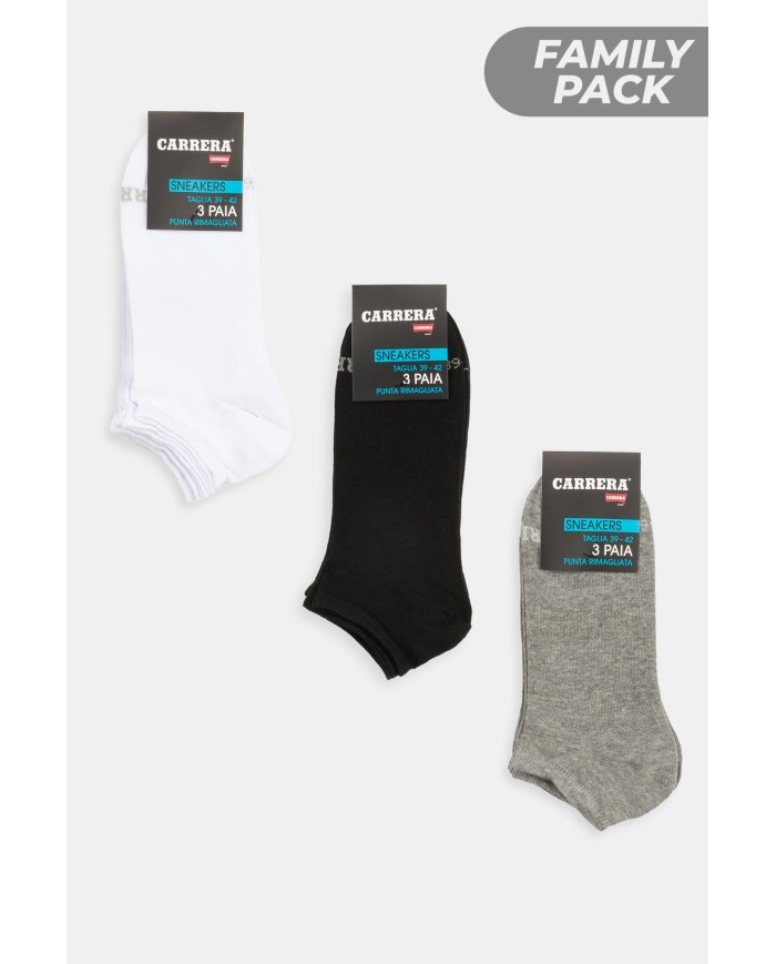 CALZA SNEAKERS UNISEX 3 x TRIPACK