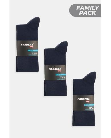 3 x TRIPACK CALZA LUNGA UOMO