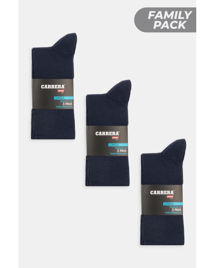 3 x TRIPACK CALZA LUNGA UOMO