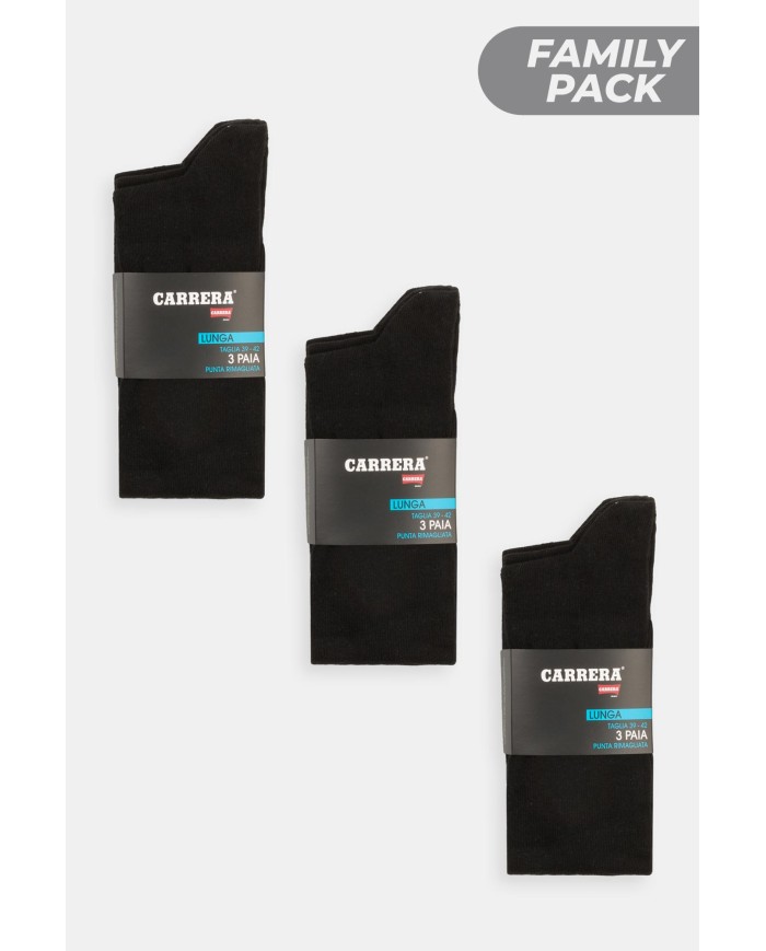 3 x TRIPACK CALZA LUNGA UOMO