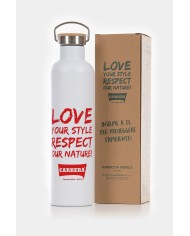 Borraccia TERMICA da 1 litro in acciaio 100% riciclabile.