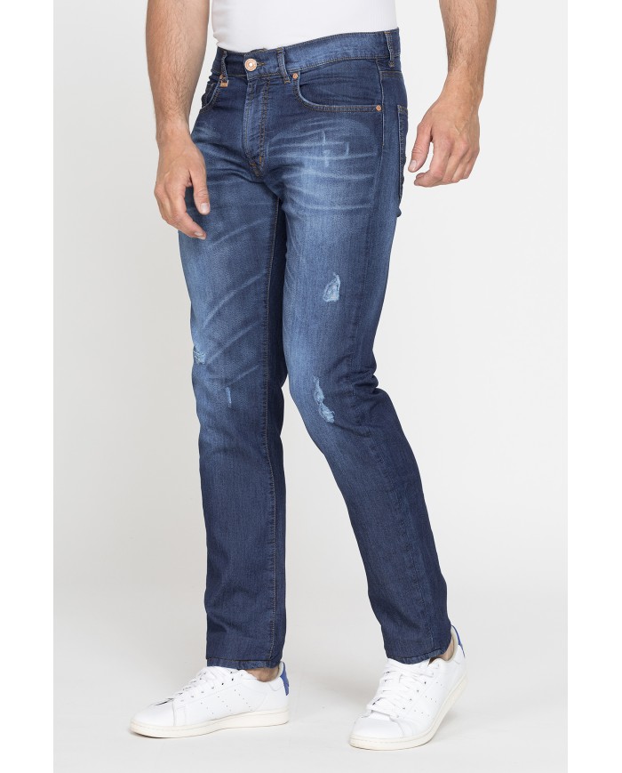JOGGER JEANS MOD. 707. Vita regolare gamba leggermente arcuata