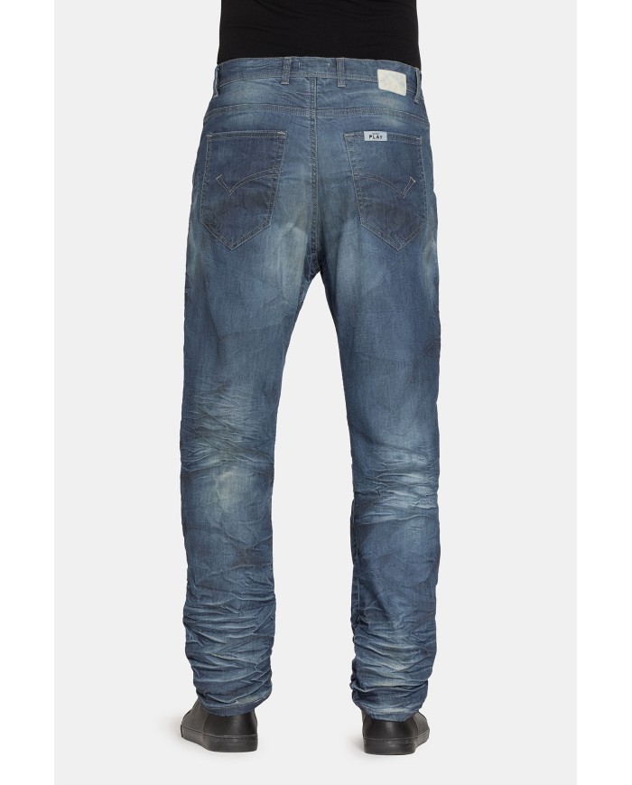 JOGGER JEANS BAGGY. Cavallo basso gamba regolare