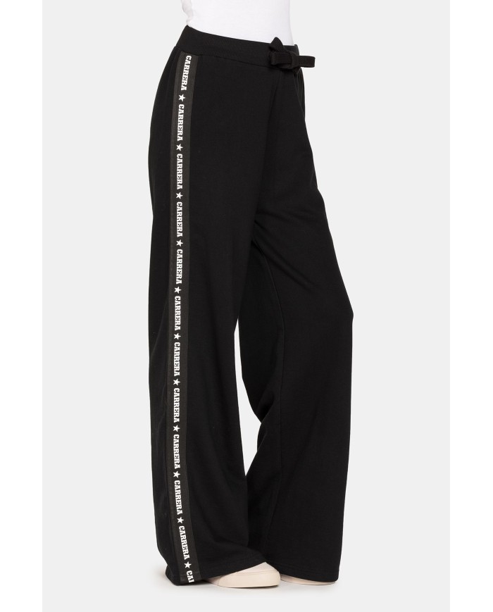 PANTALONE IN FELPA. Vita alta e gamba regolare.