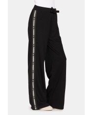 PANTALONE IN FELPA. Vita alta e gamba regolare.