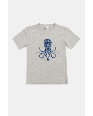 T-SHIRT “OCEANI PULITI” IN COTONE E PET RICICLATI