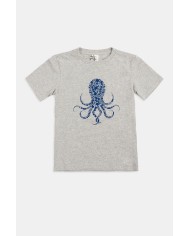 T-SHIRT “OCEANI PULITI” IN COTONE E PET RICICLATI