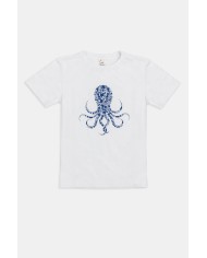 T-SHIRT “OCEANI PULITI” IN COTONE E PET RICICLATI