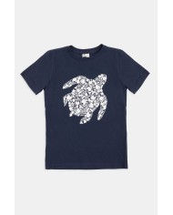 T-SHIRT “OCEANI PULITI” IN COTONE E PET RICICLATI