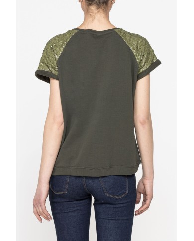 FELPA GIROCOLLO, SHORT SLEEVE