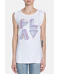 T-SHIRT GIROCOLLO IN COTONE