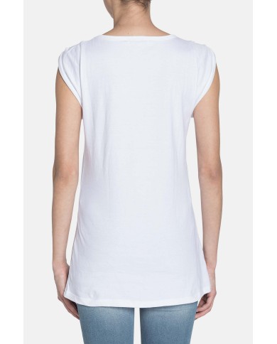 T-SHIRT GIROCOLLO IN COTONE