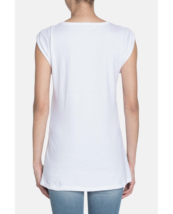 T-SHIRT GIROCOLLO IN COTONE