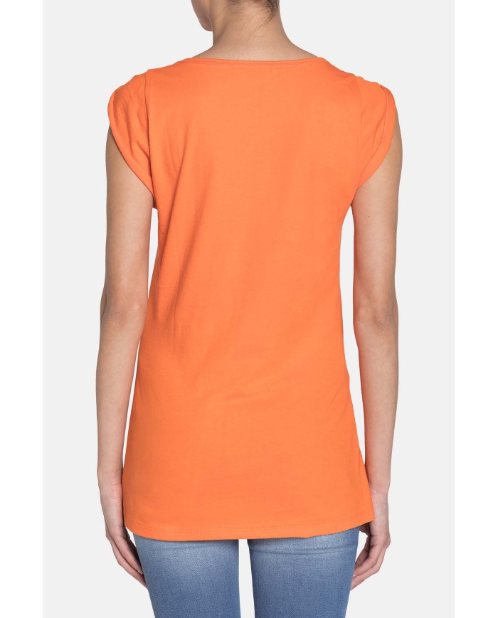 T-SHIRT GIROCOLLO IN COTONE