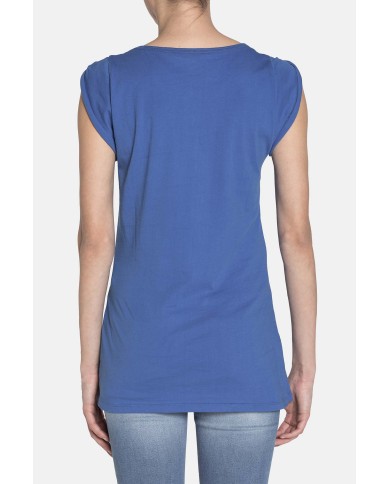 T-SHIRT GIROCOLLO IN COTONE