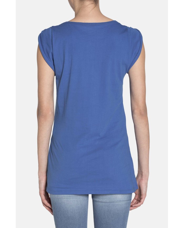 T-SHIRT GIROCOLLO IN COTONE