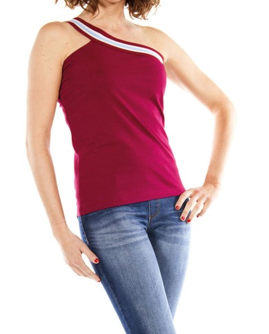 CANOTTA MONOSPALLA IN JERSEY