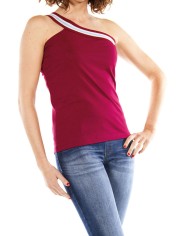 CANOTTA MONOSPALLA IN JERSEY