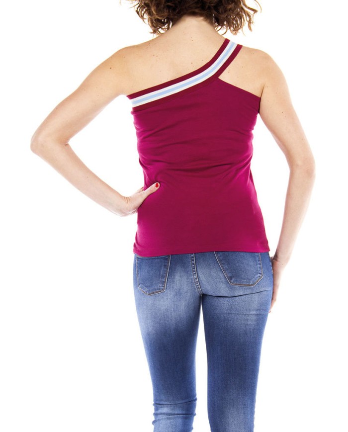 CANOTTA MONOSPALLA IN JERSEY