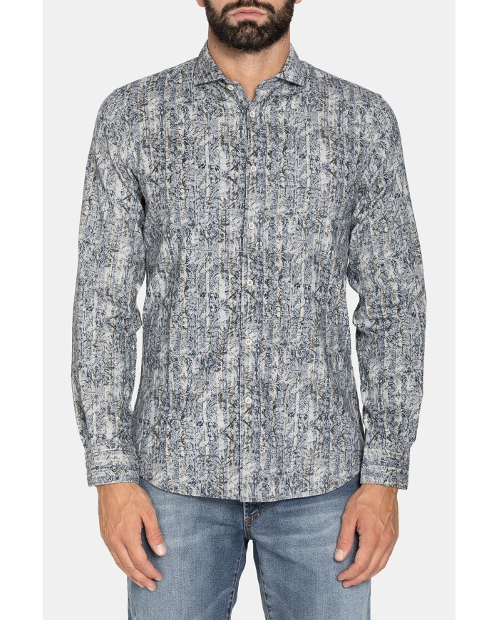 CAMICIA IN VELLUTO STAMPATO