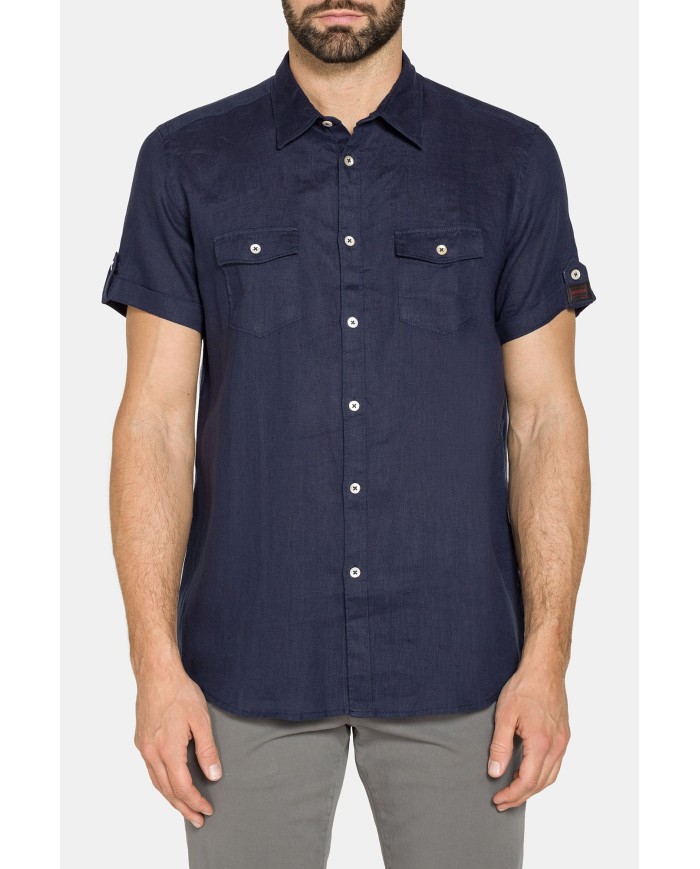 CAMICIA IN LINO MANICA CORTA