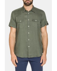 CAMICIA IN LINO MANICA CORTA
