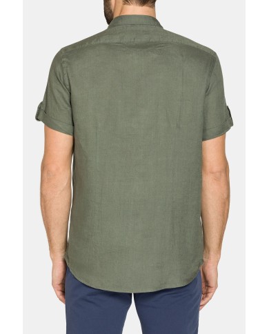 CAMICIA IN LINO MANICA CORTA