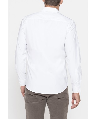 CAMICIA PASSPORT IN TESSUTO COMFORT STRETCH TINTA UNITA