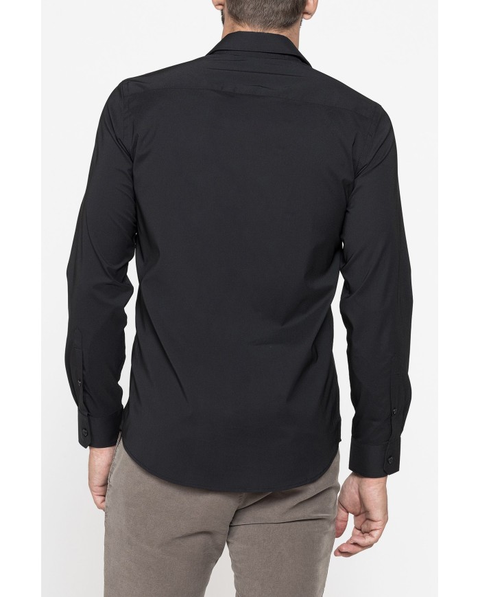 CAMICIA PASSPORT IN TESSUTO COMFORT STRETCH TINTA UNITA