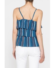 TOP A BALZE IN TESSUTO DI COTONE LEGGERO