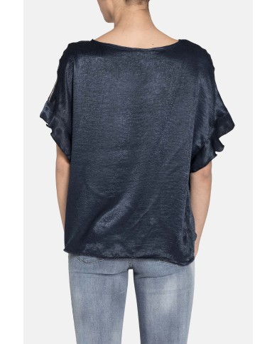 BLUSA IN RASO 100% POLIESTERE