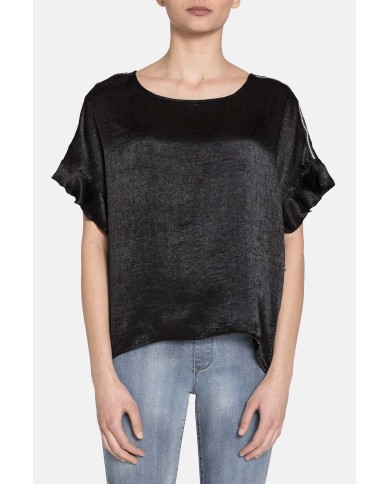 BLUSA IN RASO 100% POLIESTERE