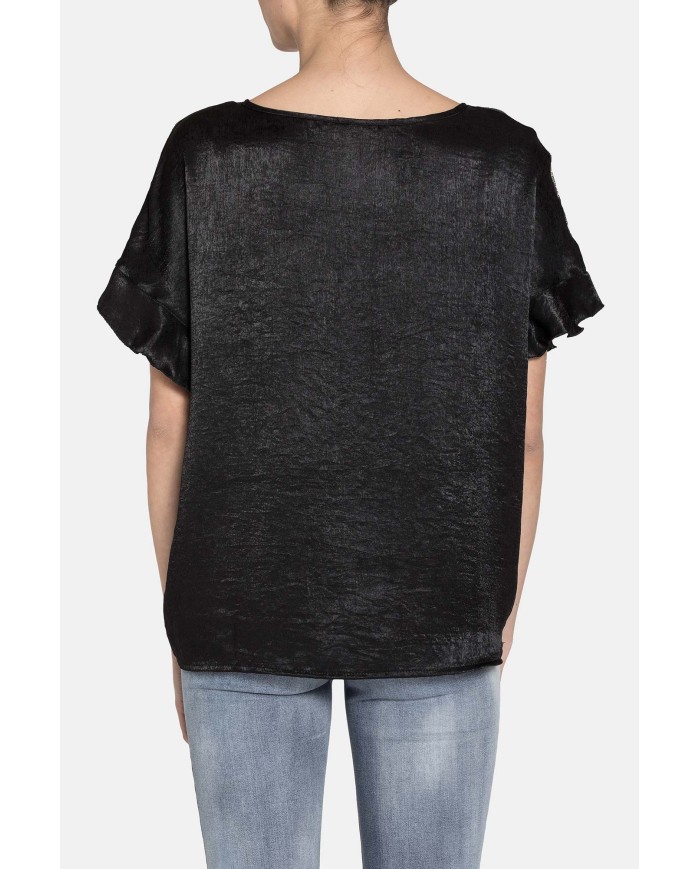 BLUSA IN RASO 100% POLIESTERE