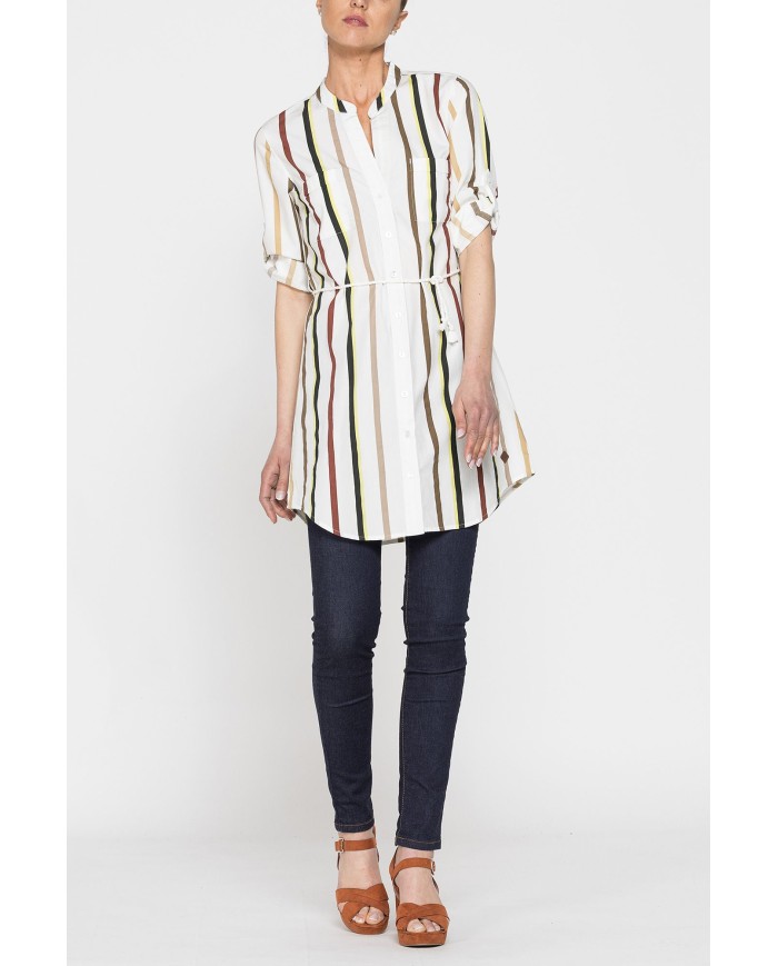 MAXI CAMICIA IN COTONE LEGGERO