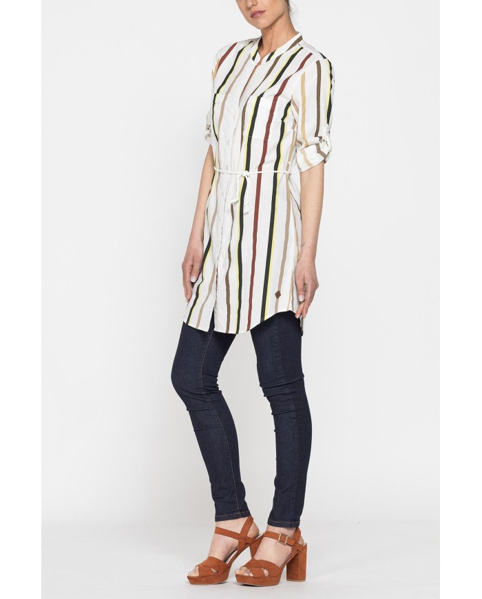 MAXI CAMICIA IN COTONE LEGGERO