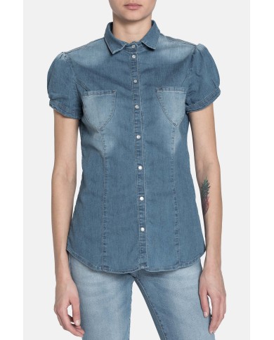 CAMICIA JEANS STRETCH