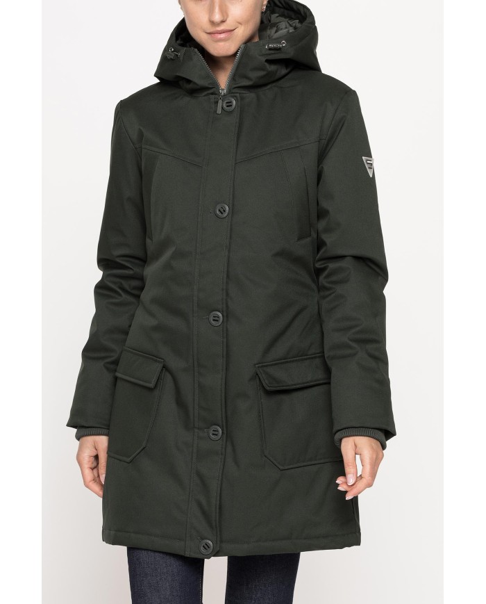 GIUBBOTTO PARKA CON CAPPUCCIO RESISTENTE ALL'ACQUA