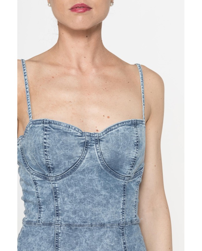 ABITO CORTO MOD.T492C IN DENIM SUPER STRETCH 9oz. SPINTECH ELASTIC COTONE SULLA PELLE