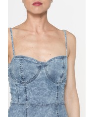 ABITO CORTO MOD.T492C IN DENIM SUPER STRETCH 9oz. SPINTECH ELASTIC COTONE SULLA PELLE