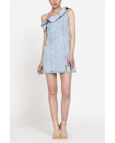 ABITO CORTO MONOSPALLA MOD.T494B IN DENIM 10,5oz.