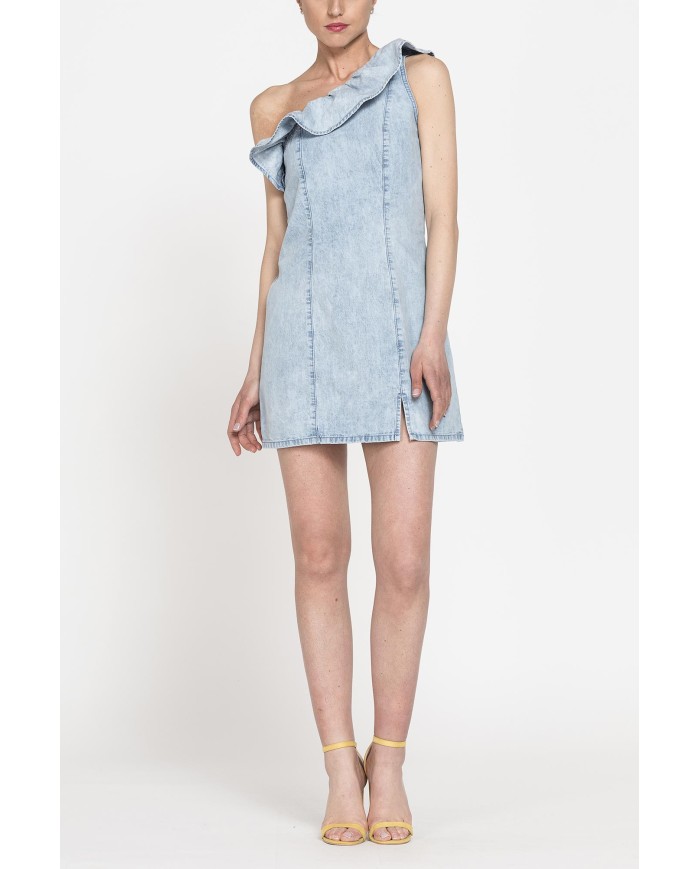 ABITO CORTO MONOSPALLA MOD.T494B IN DENIM 10,5oz.