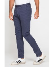PANTALONE IN MICROFANTASIA MOD. 617  Vita bassa gamba asciutta